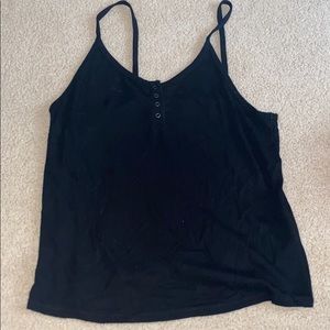 Black Cropped tank top